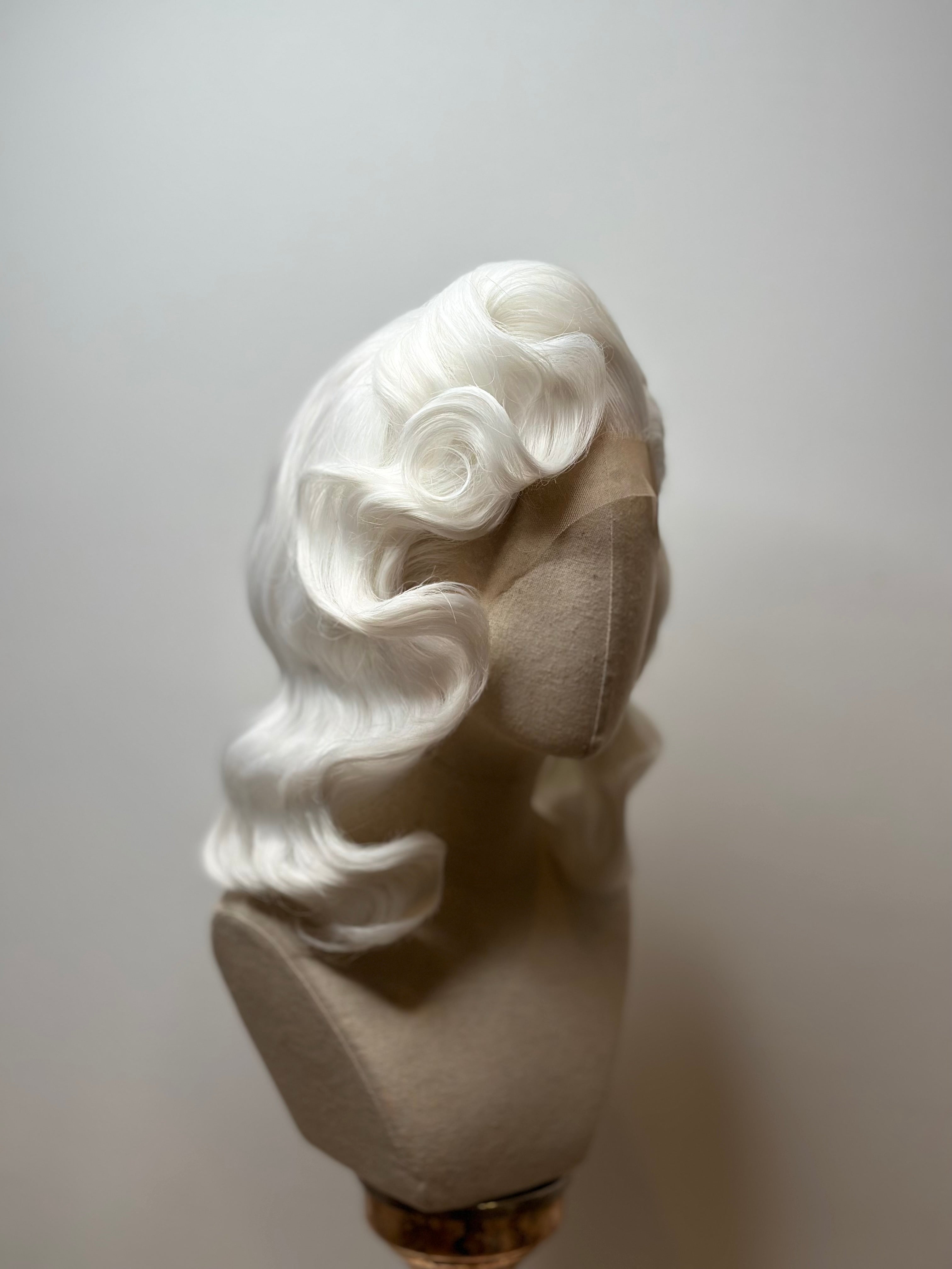 Classy 40s History Wig White