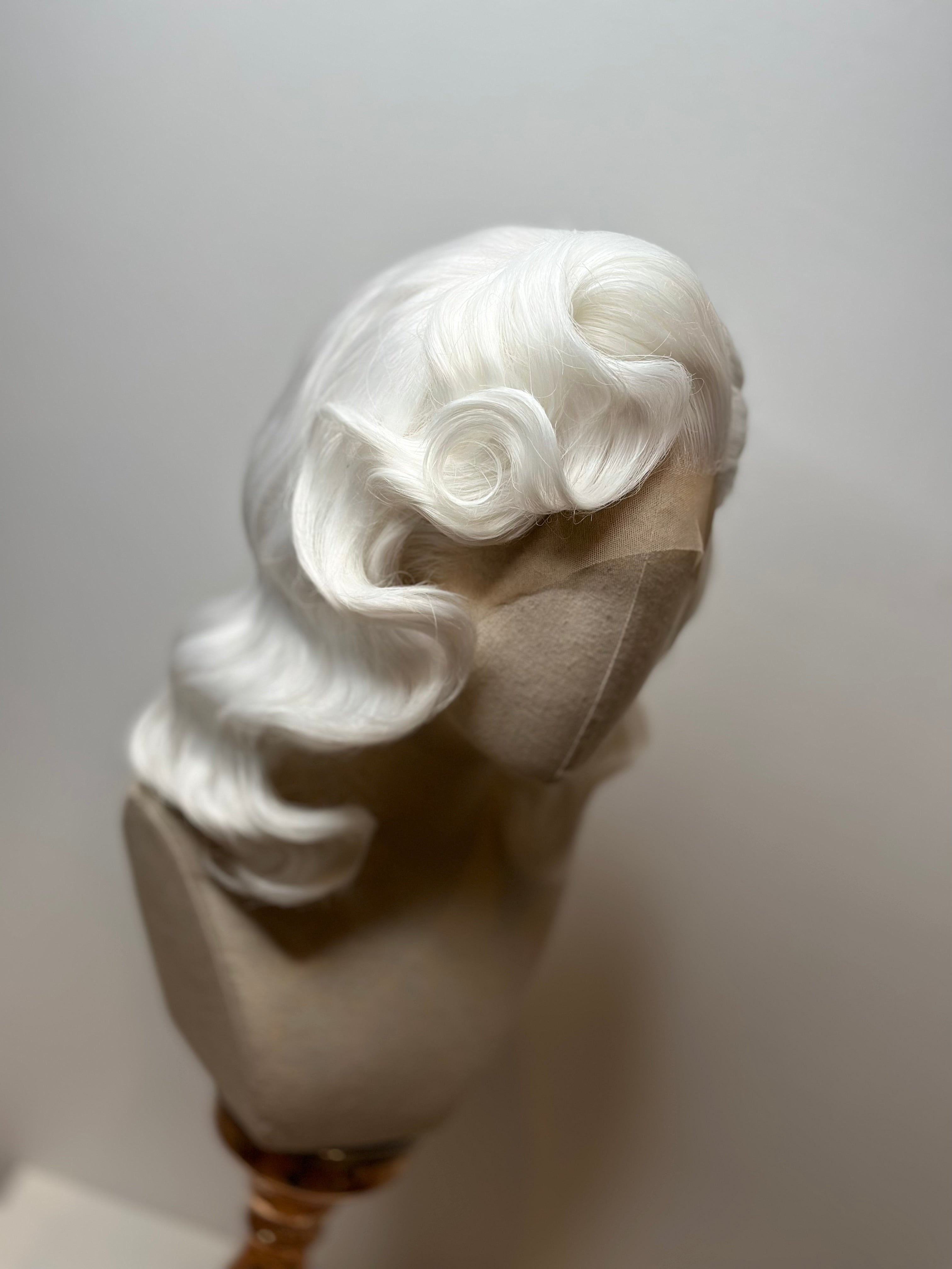 Classy 40s History Wig White