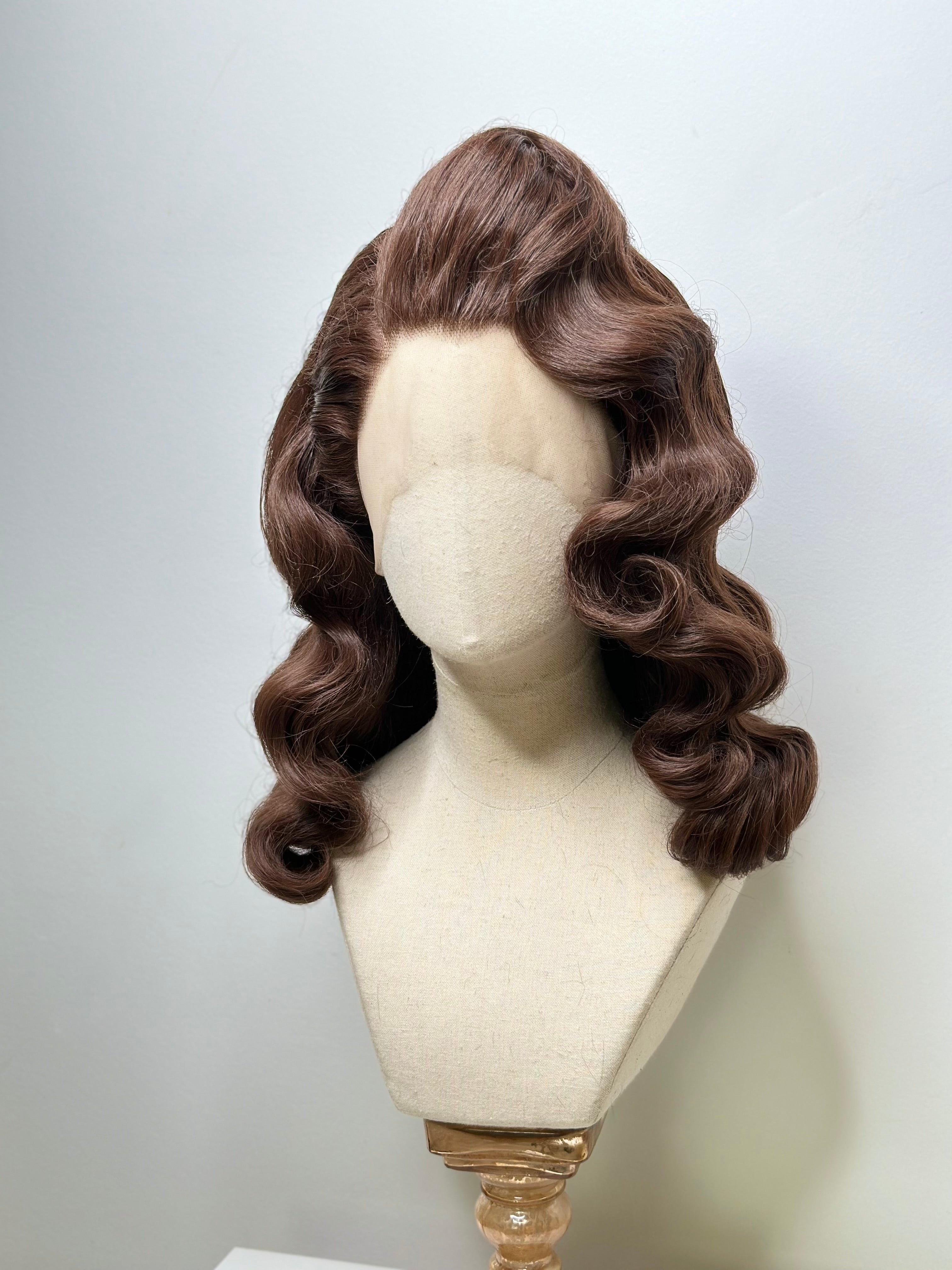 Classy 40s History Wig dark Brown