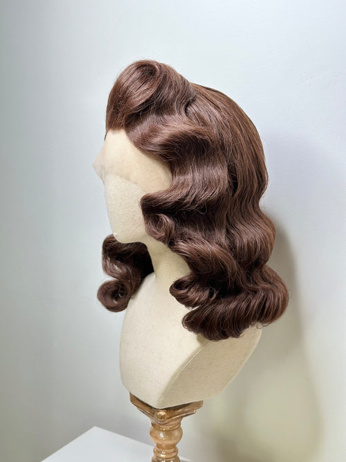 Classy 40s History Wig Brown