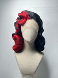 Classy 40s History Wig red-black