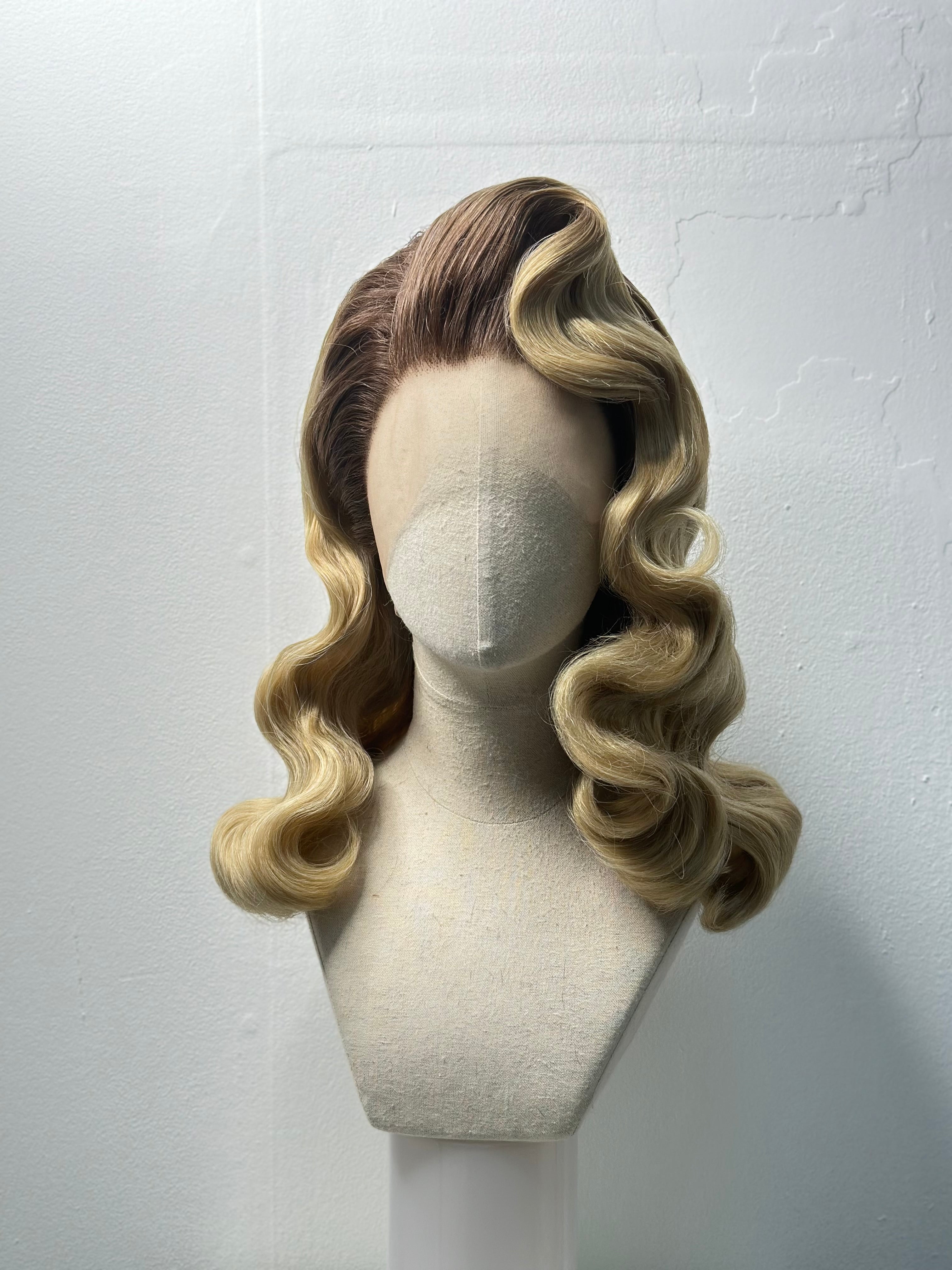 Classy 40s History Wig Blond-Roots