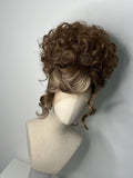 Classy Curly updo cool Brown mix