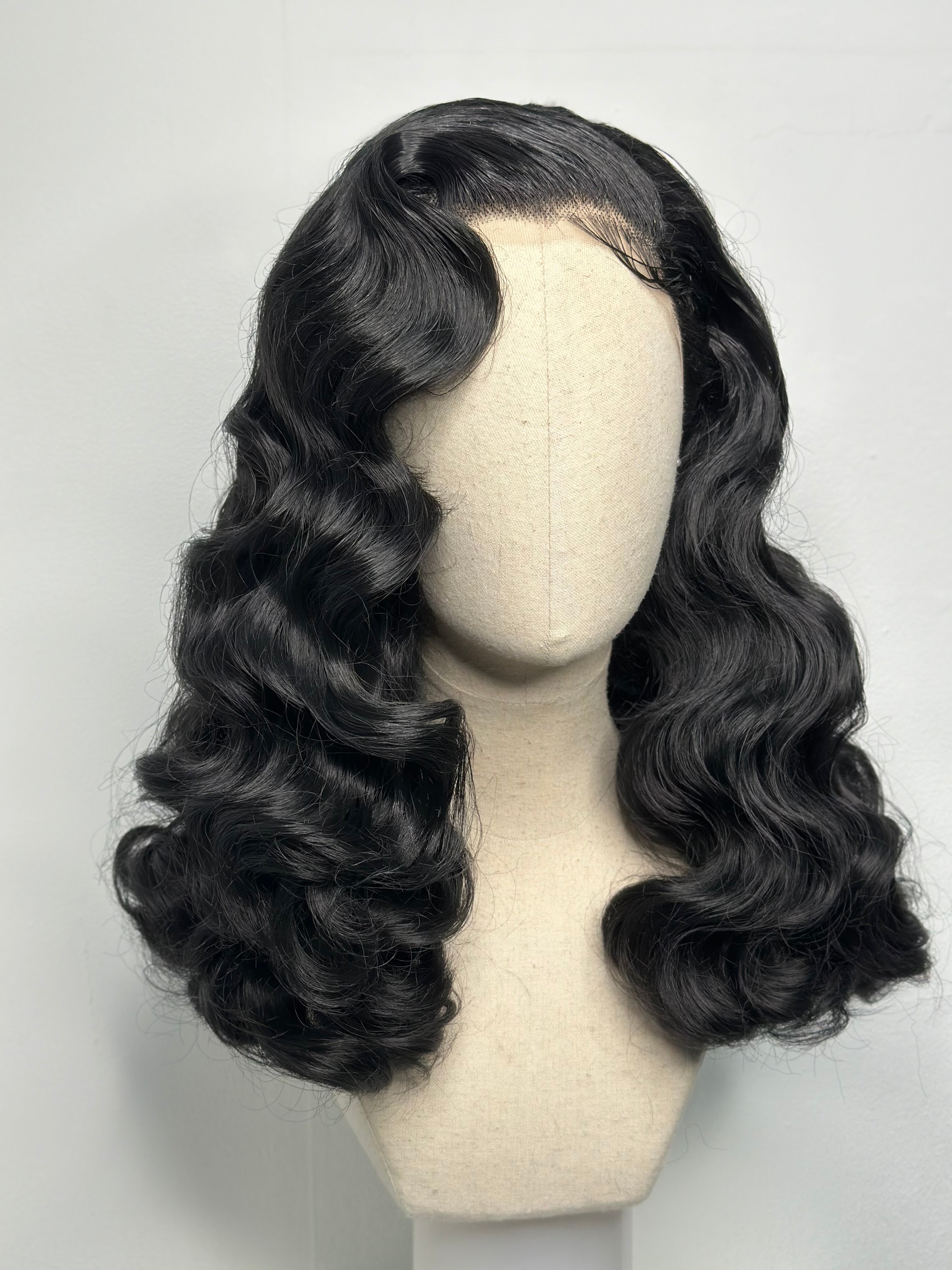 Hollywood waves in Black