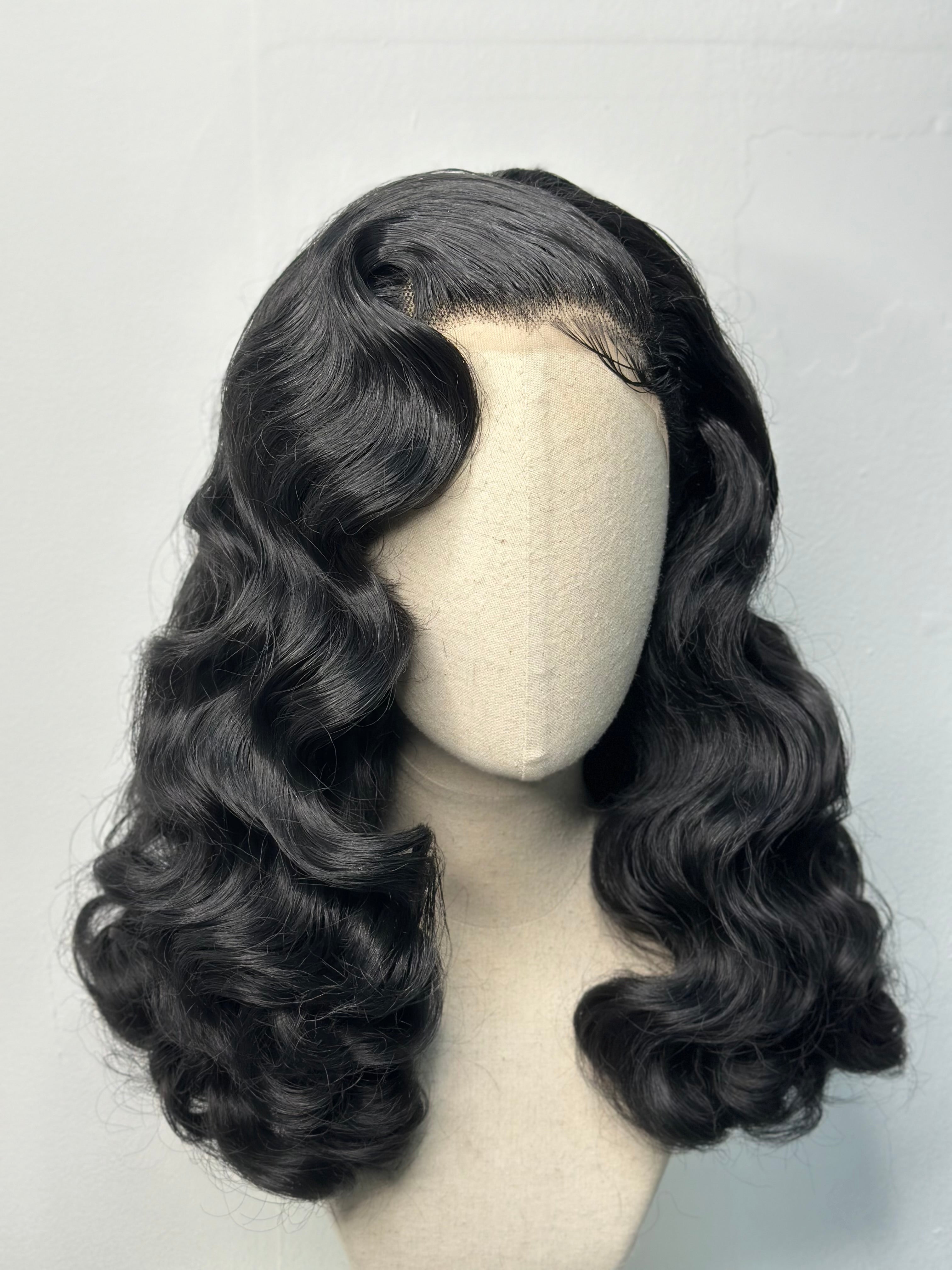 Hollywood waves in Black