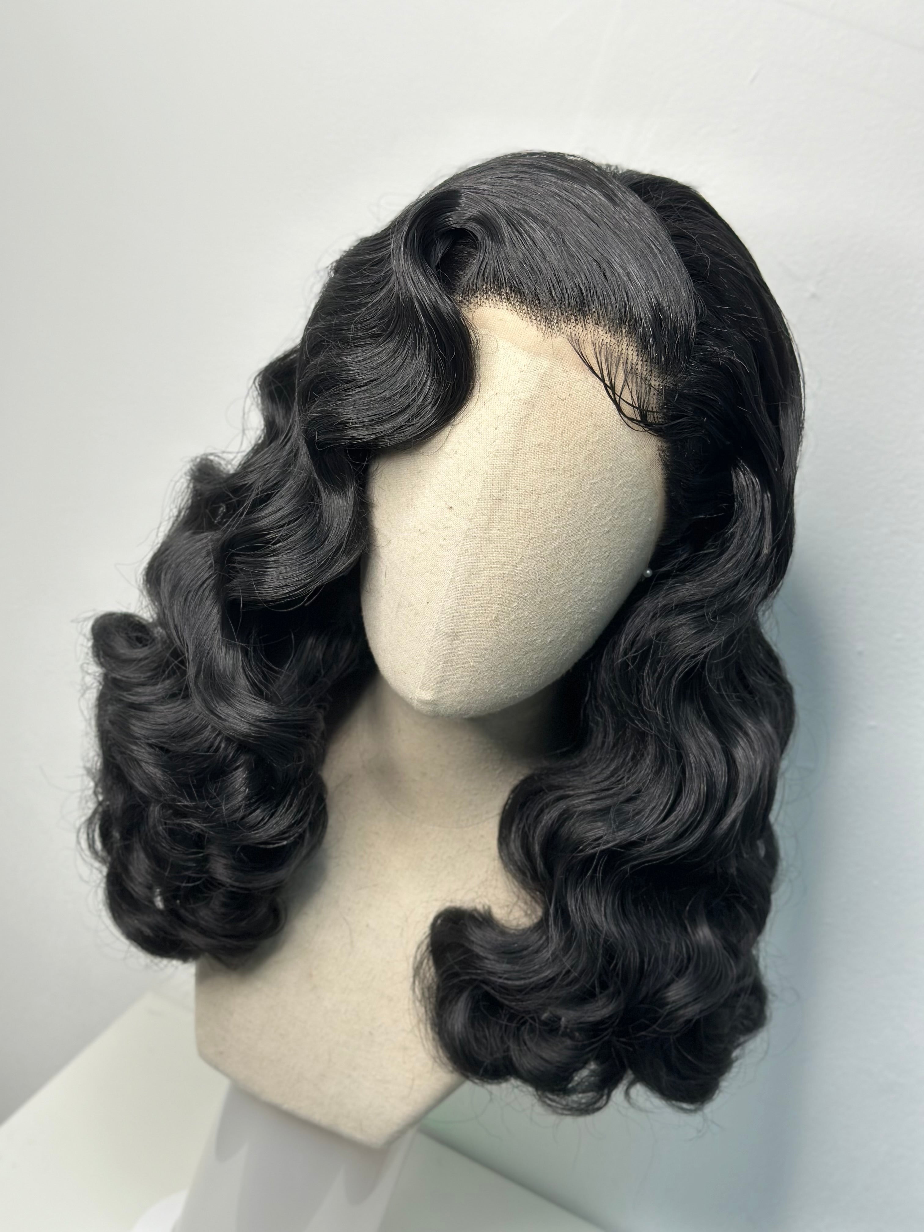 Hollywood waves in Black