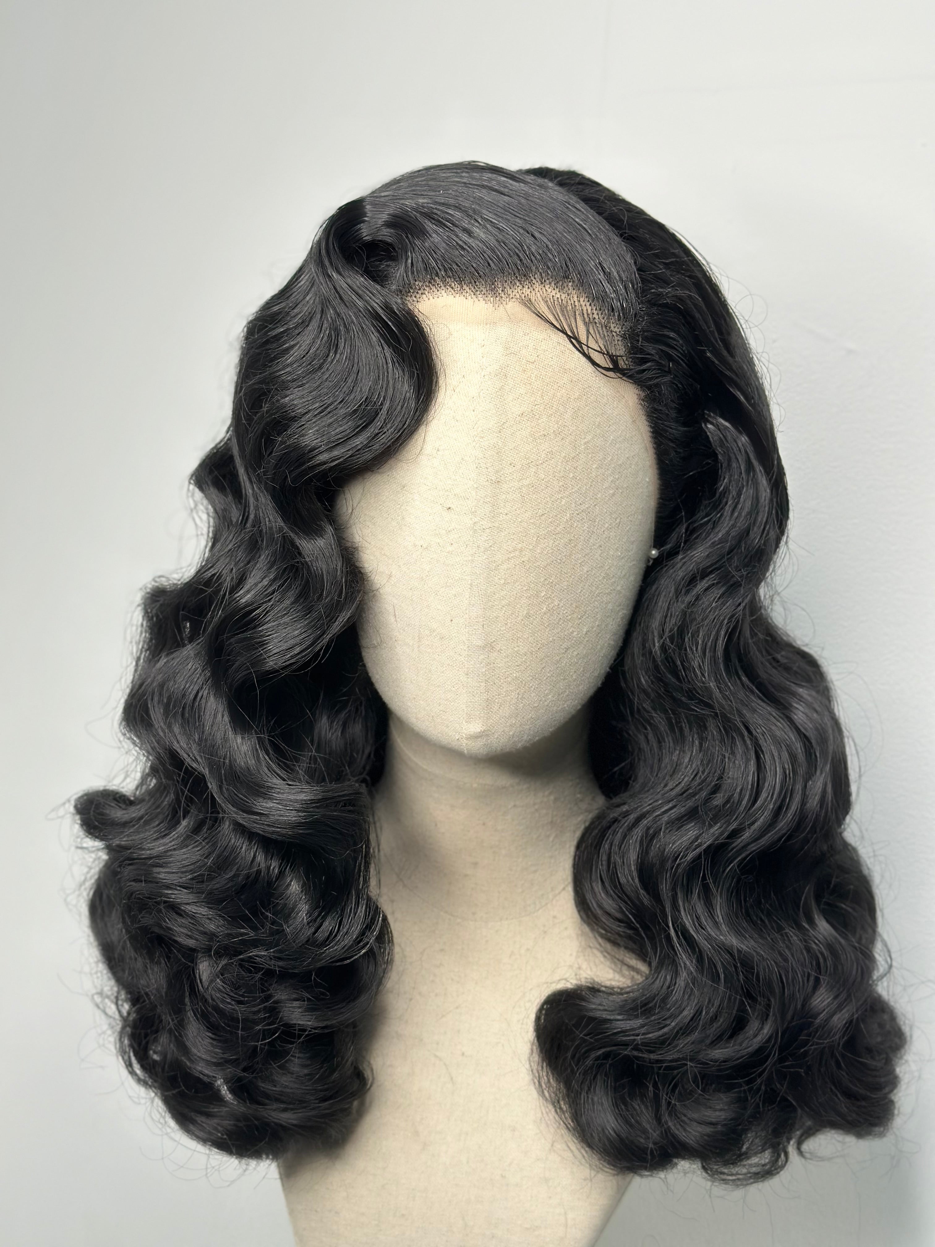 Hollywood waves in Black