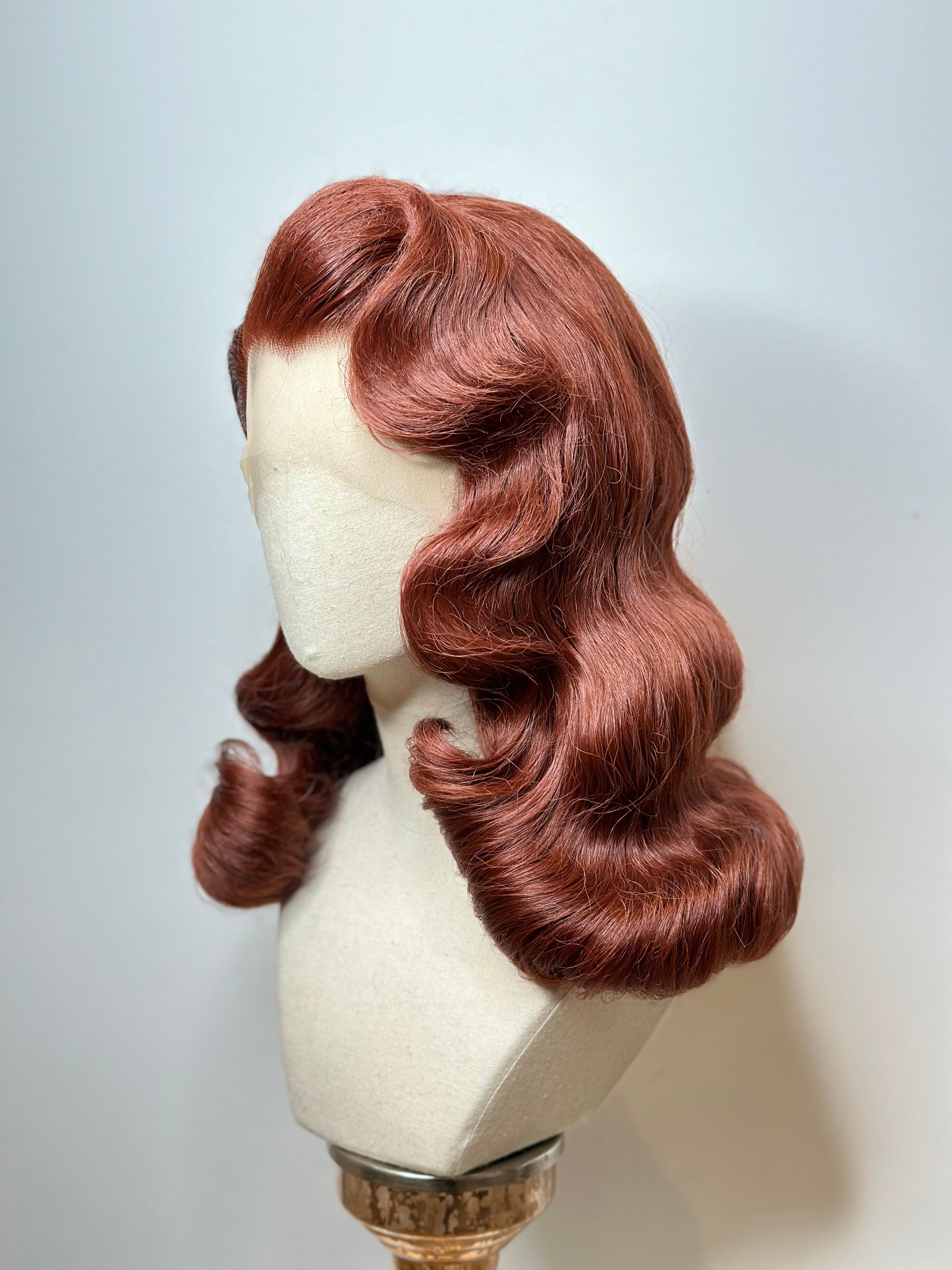 Classy 40s History Wig Dark Copper