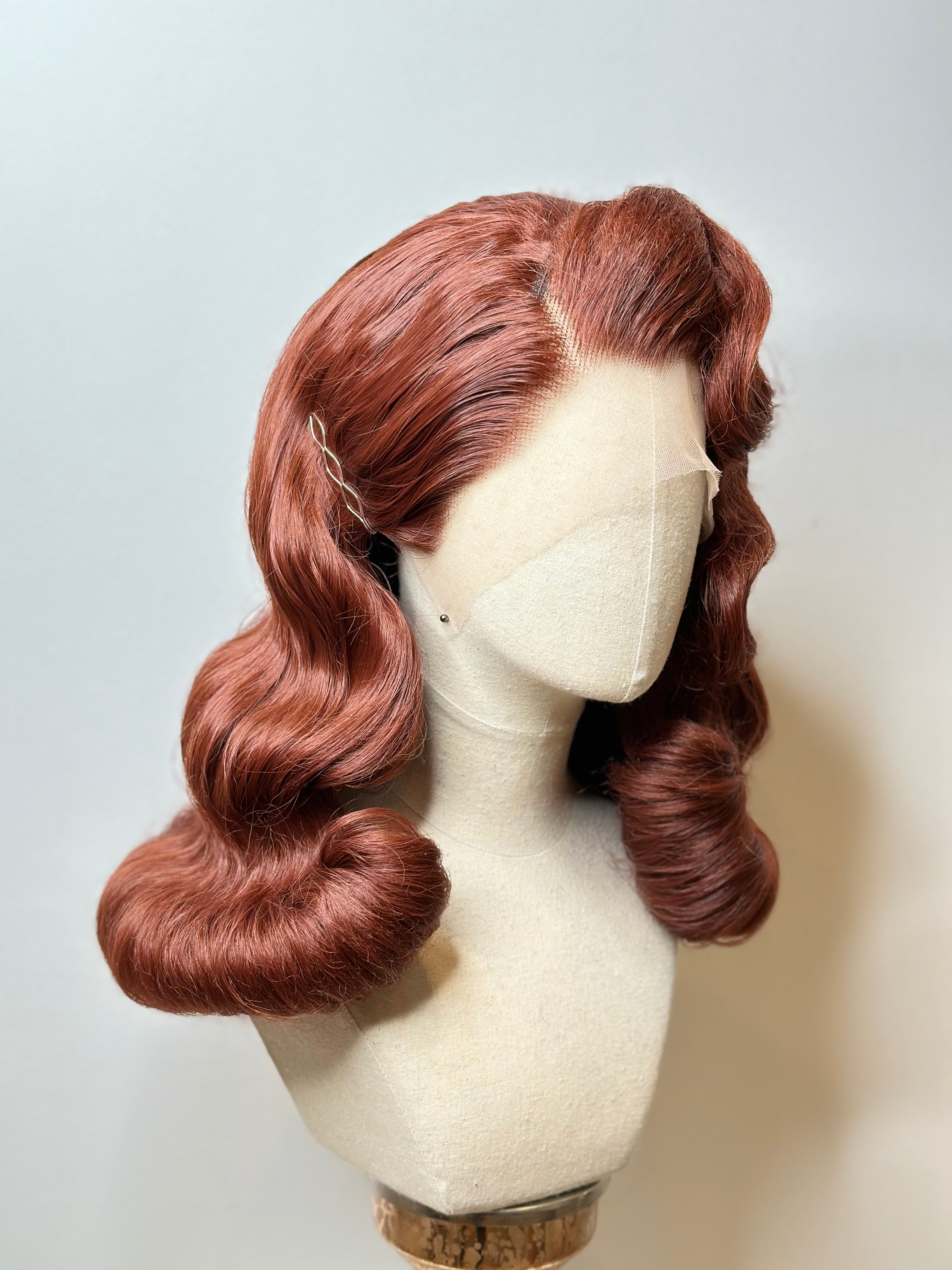 Classy 40s History Wig Dark Copper