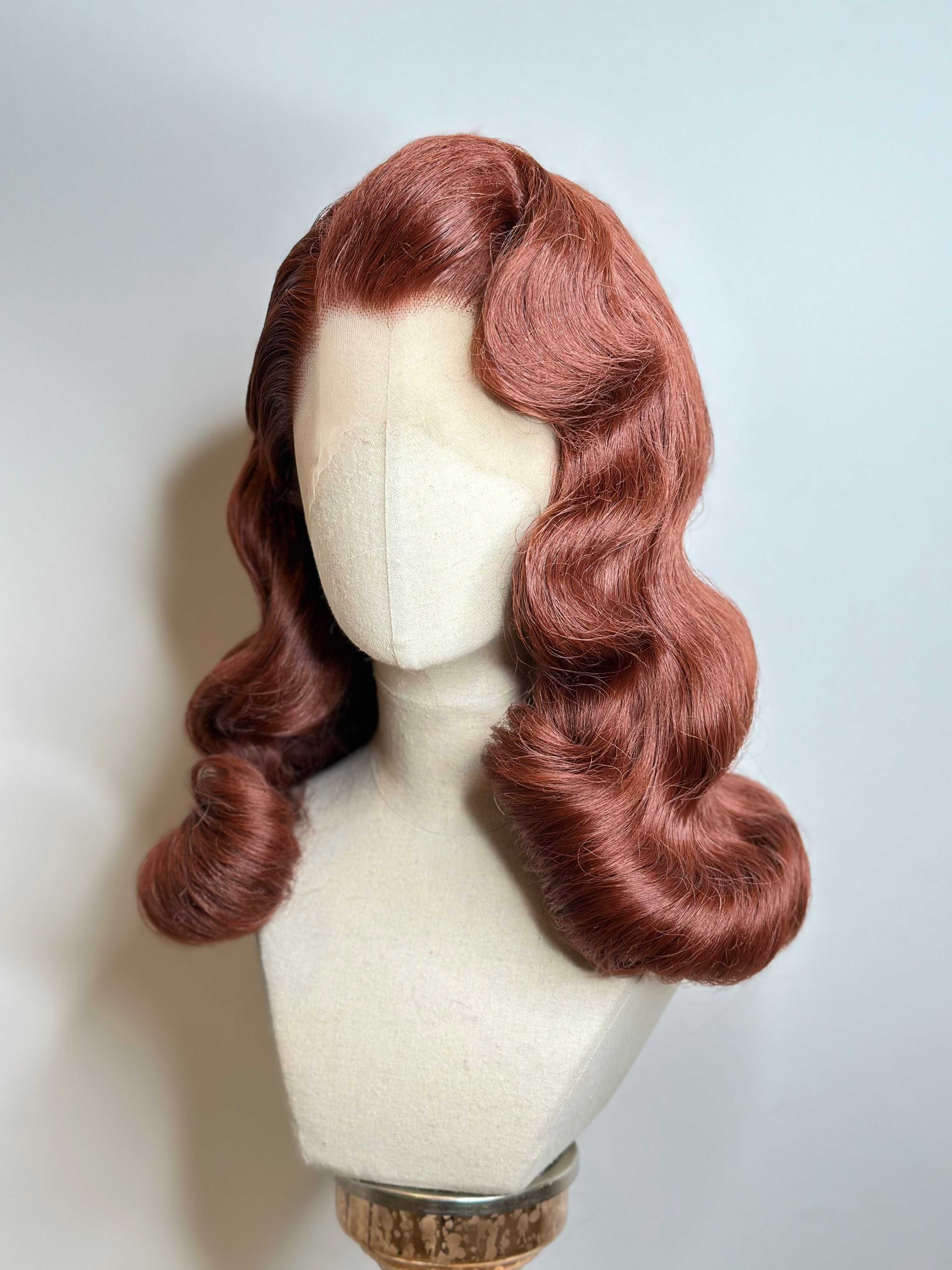 Classy 40s History Wig Dark Copper