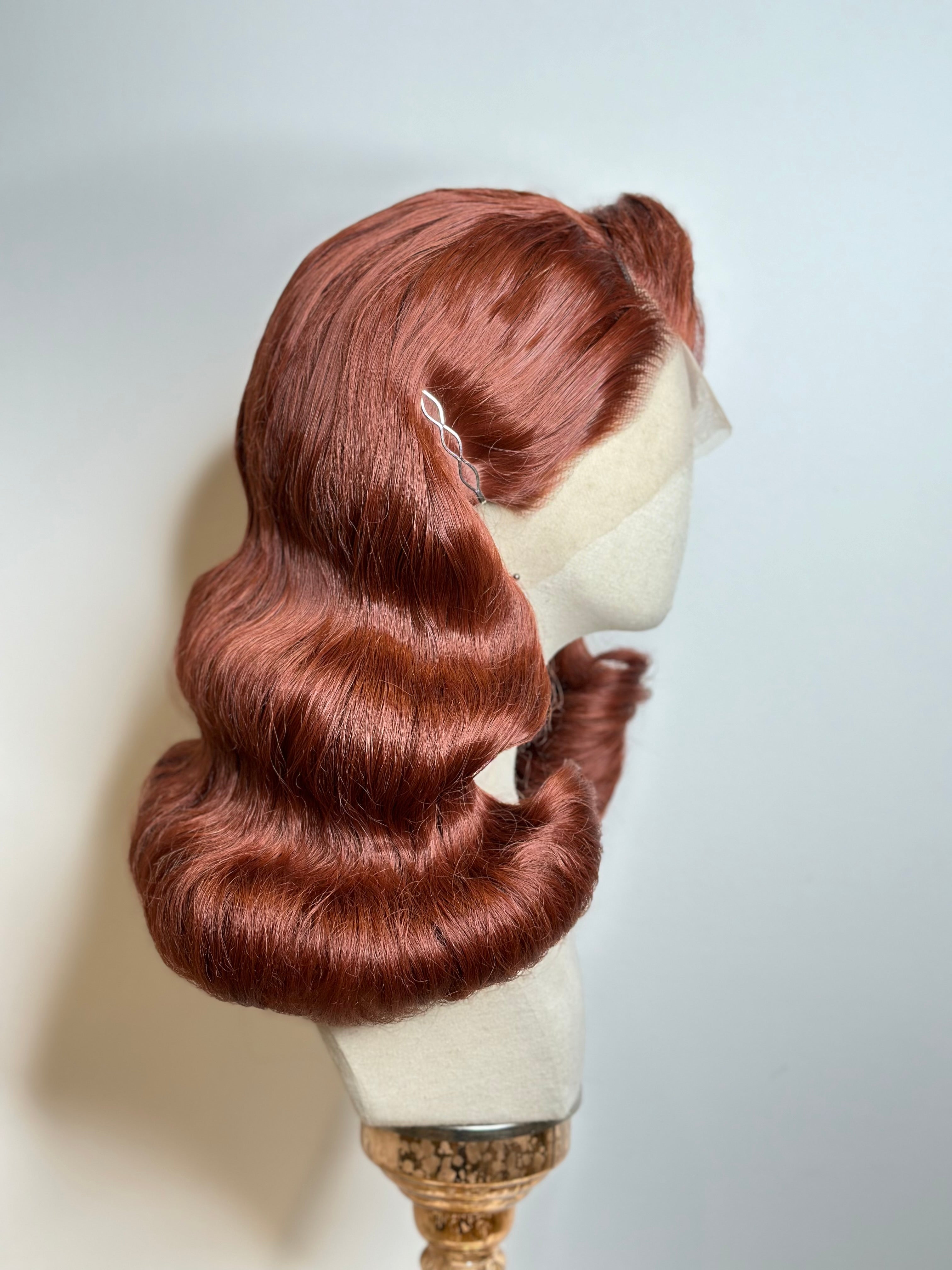 Classy 40s History Wig Dark Copper