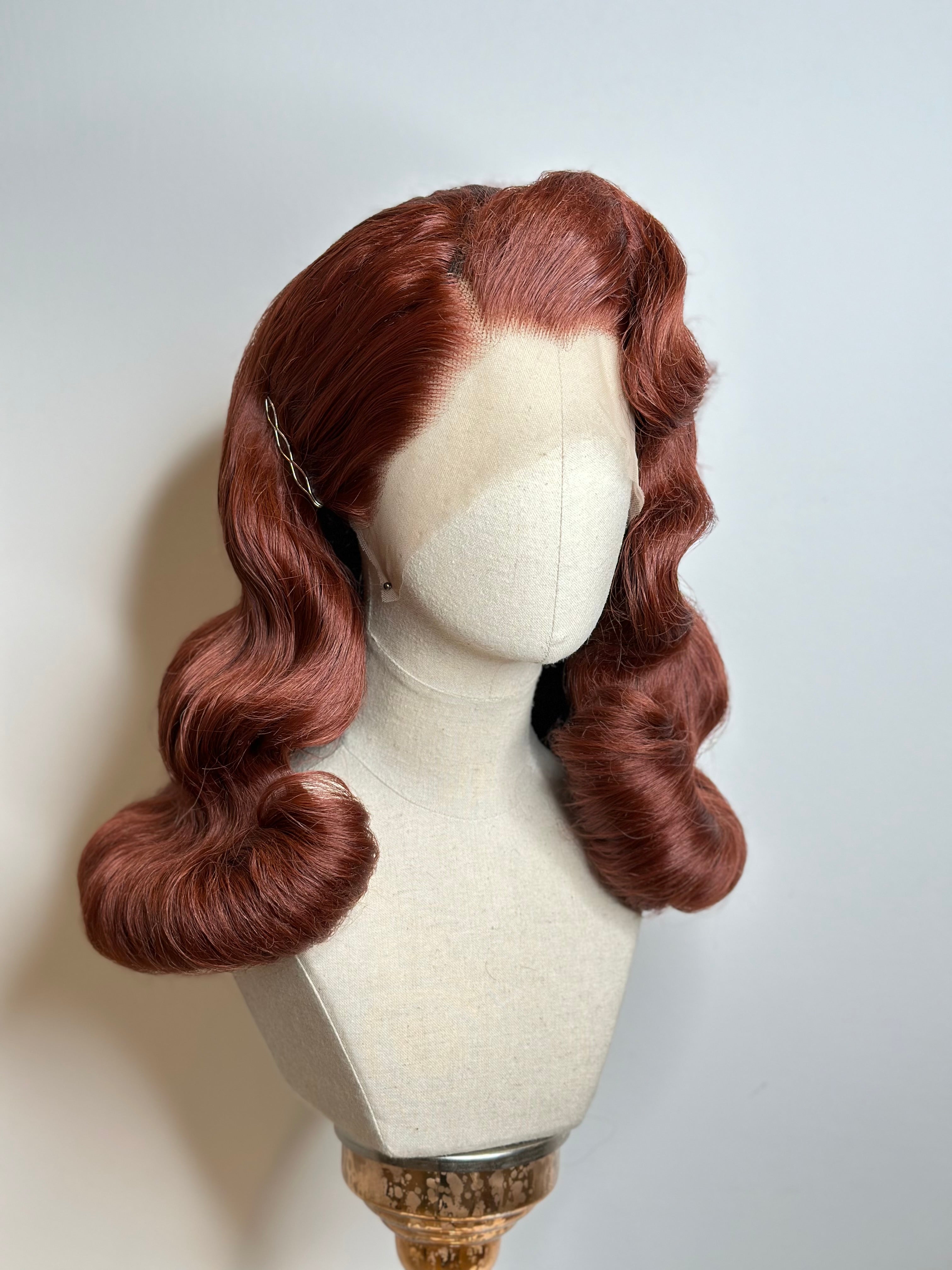 Classy 40s History Wig Dark Copper