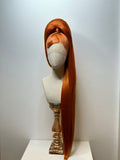 Puffy sleek ponytail Wig Ginger