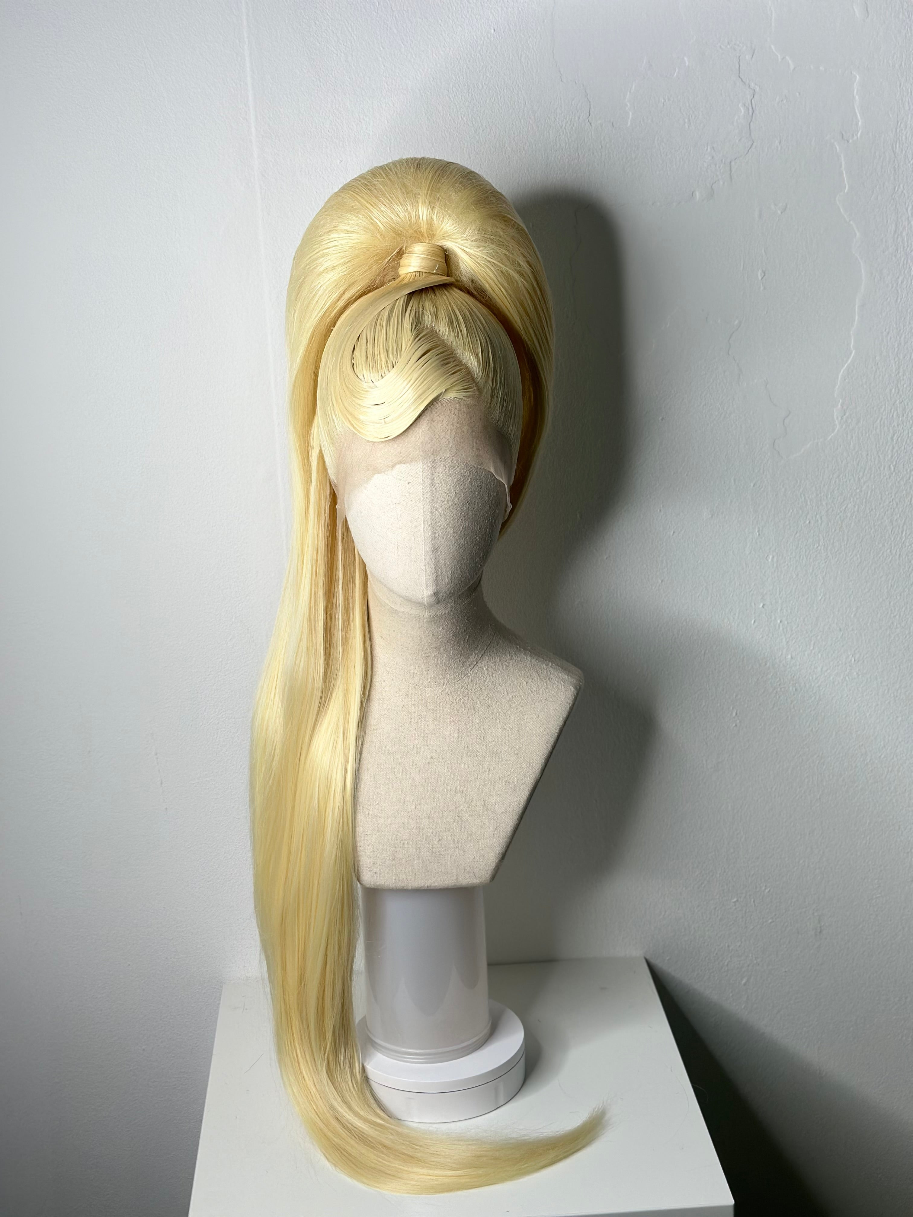 Puffy sleek ponytail Wig Ginger