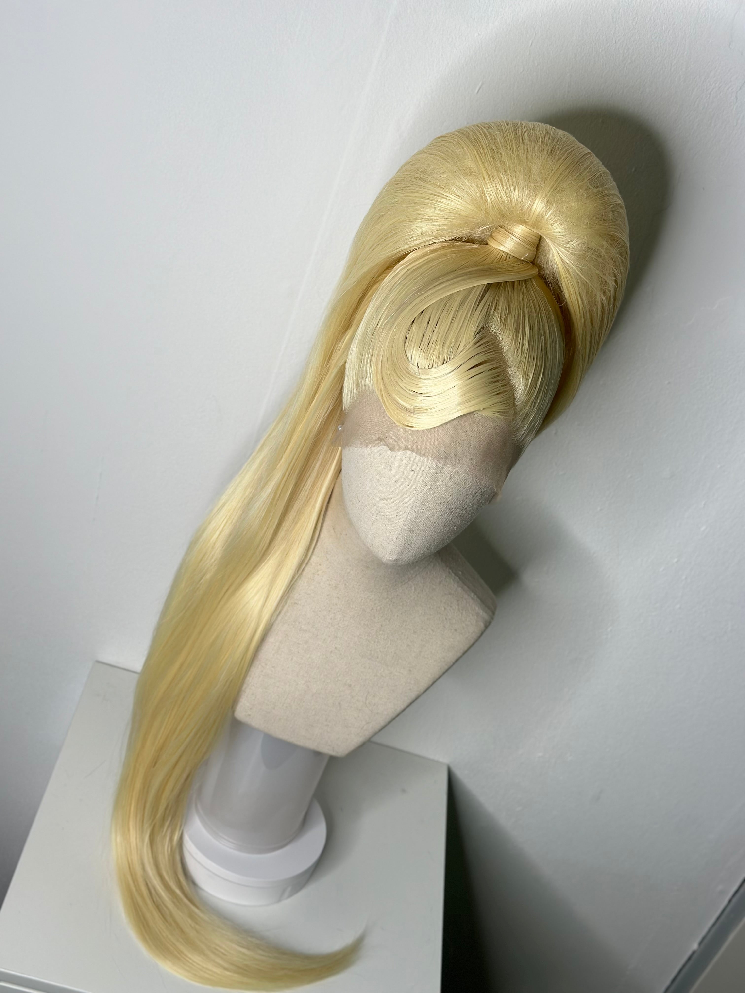 Puffy sleek ponytail Wig Ginger