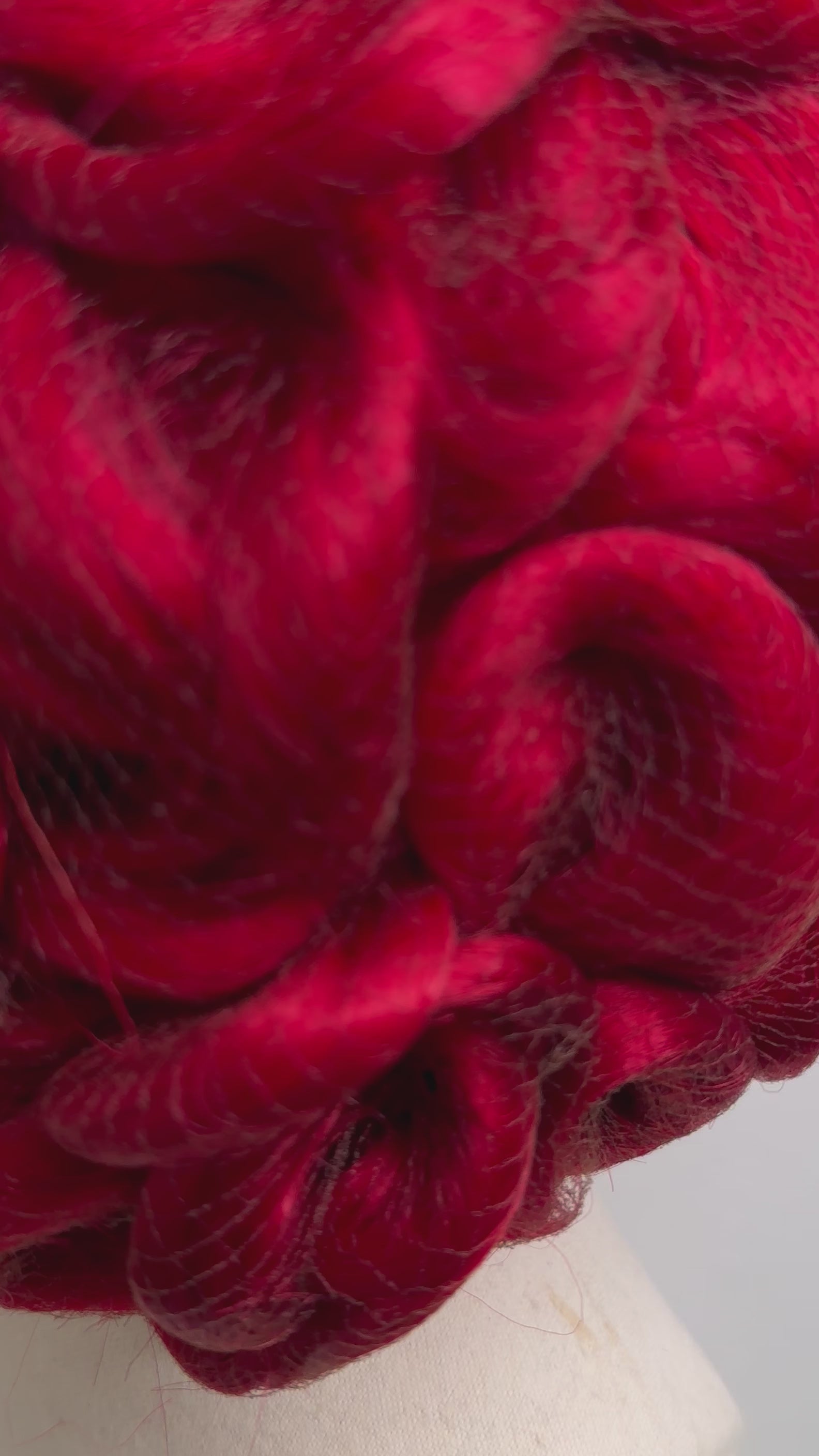 Classy Asymmetrical Updo Red