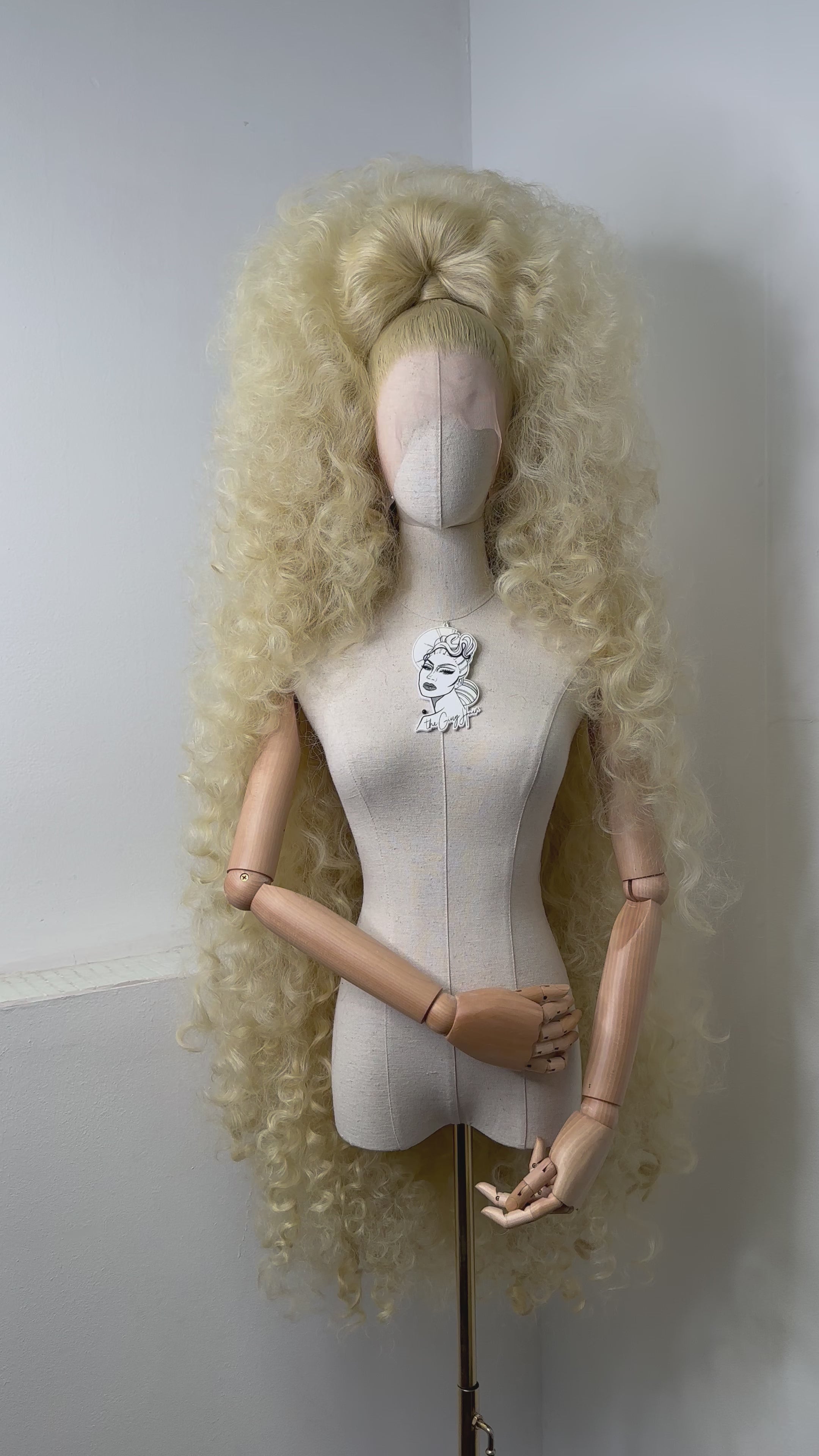 60 inch Double stacked Curly Vanilla