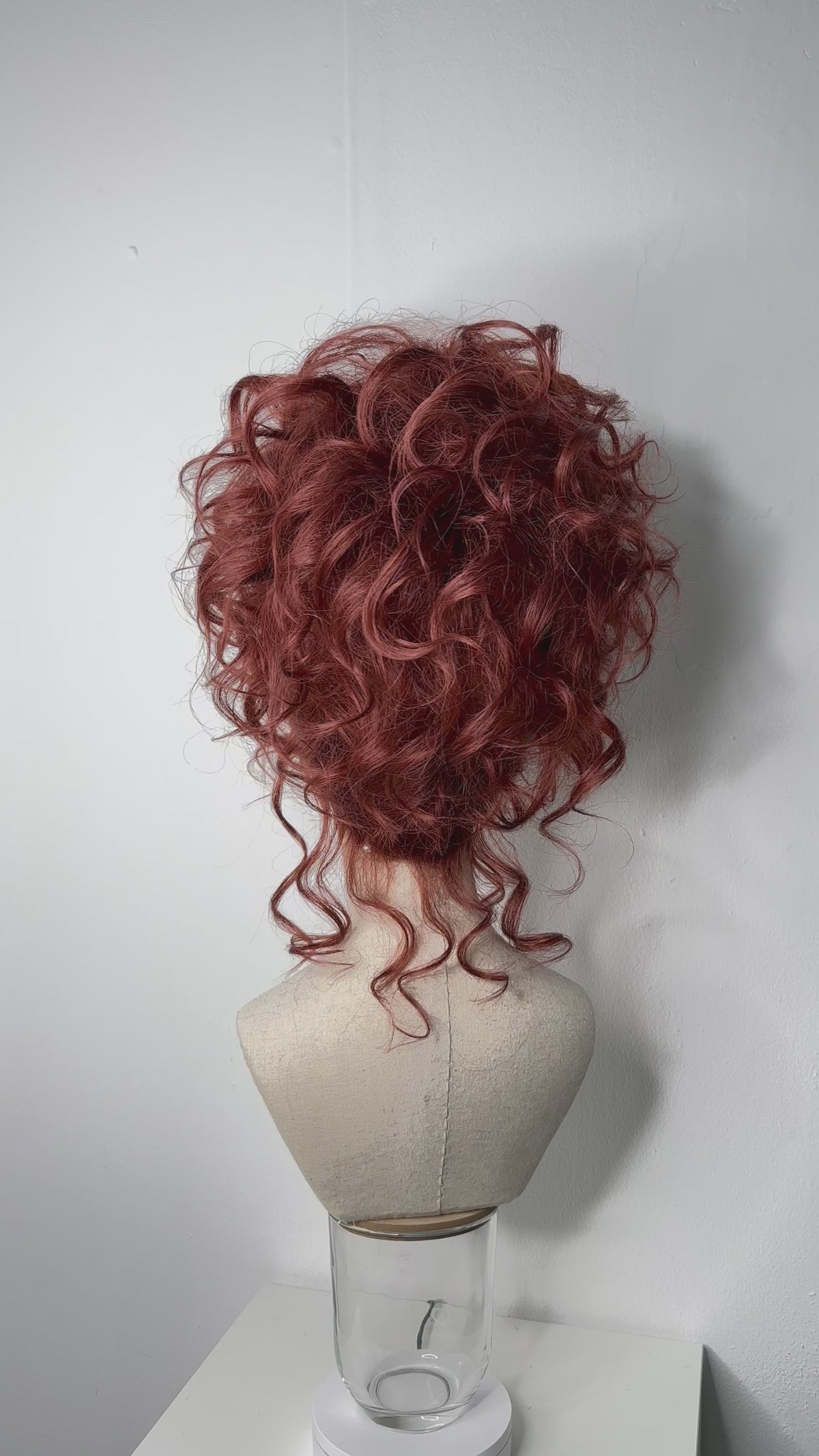 Messy dark-Copper  Updo