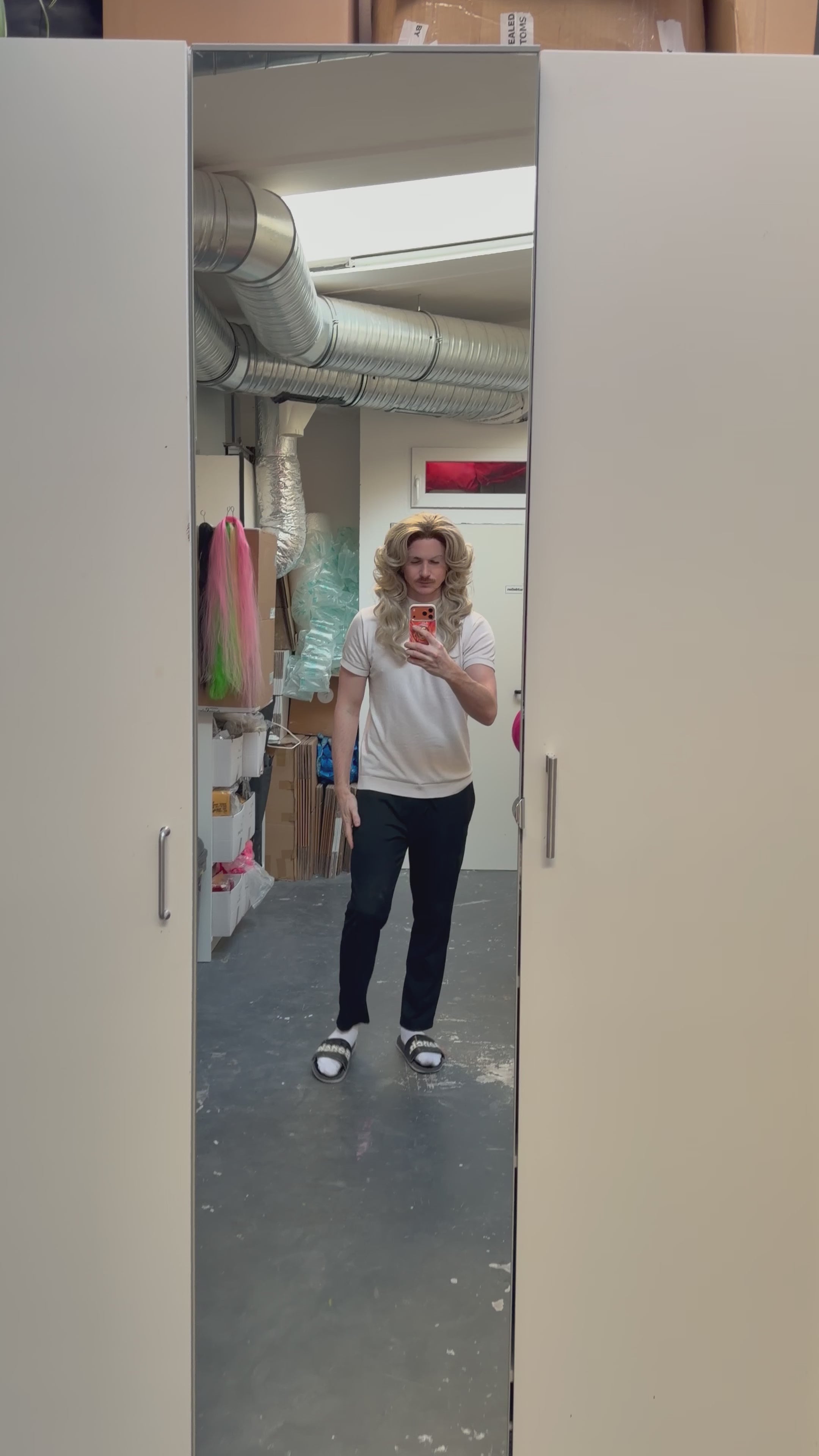 70s Blonde Wig  with roots