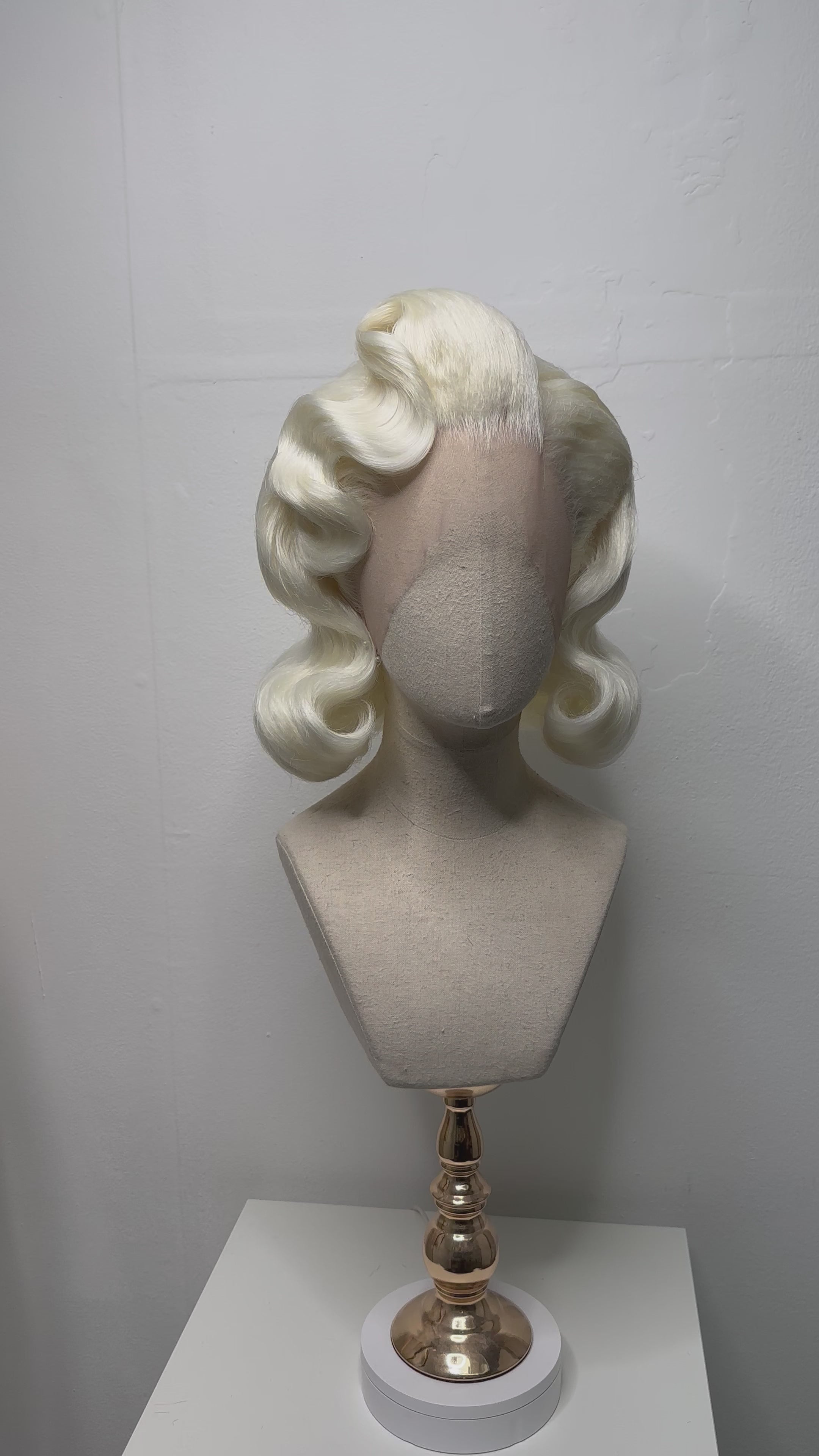 Classy 40s History Wig Milk Blond